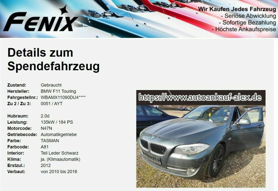 Motorlager Halter Motor links 6785601 BMW 5er F07 F10 F11 F18 in Siegen