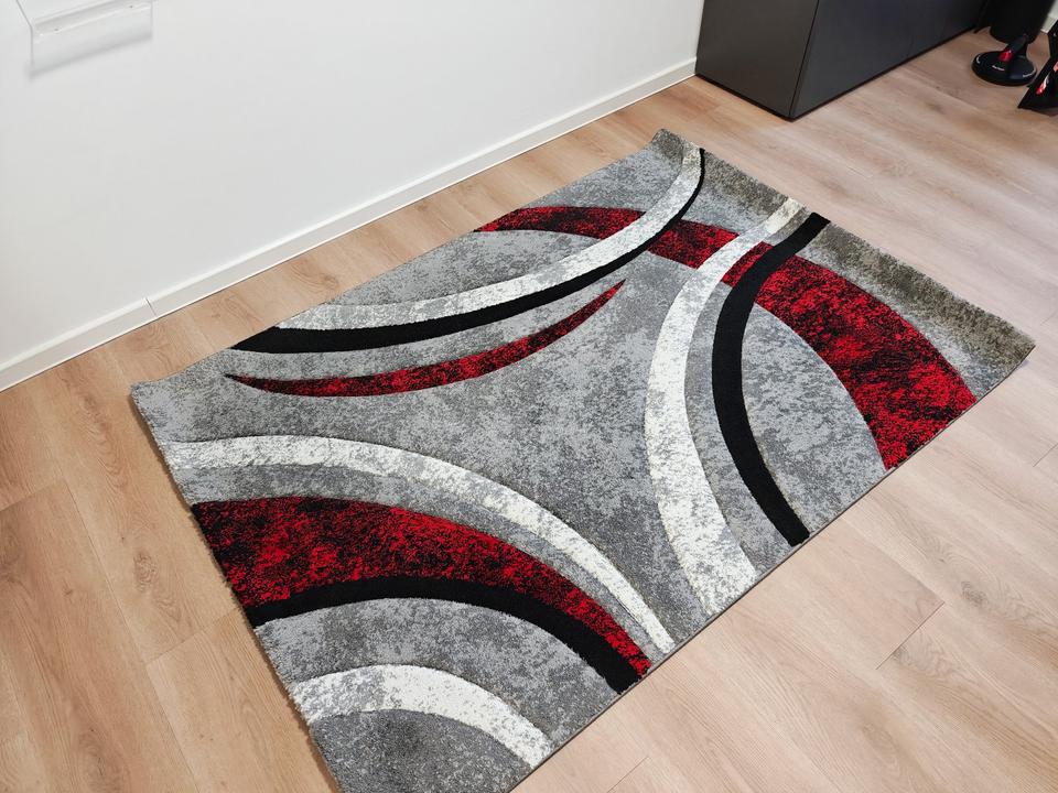 Designer Teppich, abstrakts Muster, 120 x 170 in Wienburg