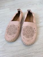 Tamaris, Leder Slipper, Espadrilles, Ornament, Gr. 39 Hessen - Maintal Vorschau