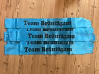 6 Schärpen "Team Bräutigam" in blau für JGA oder Hochzeitsspiele Hessen - Mittenaar Vorschau