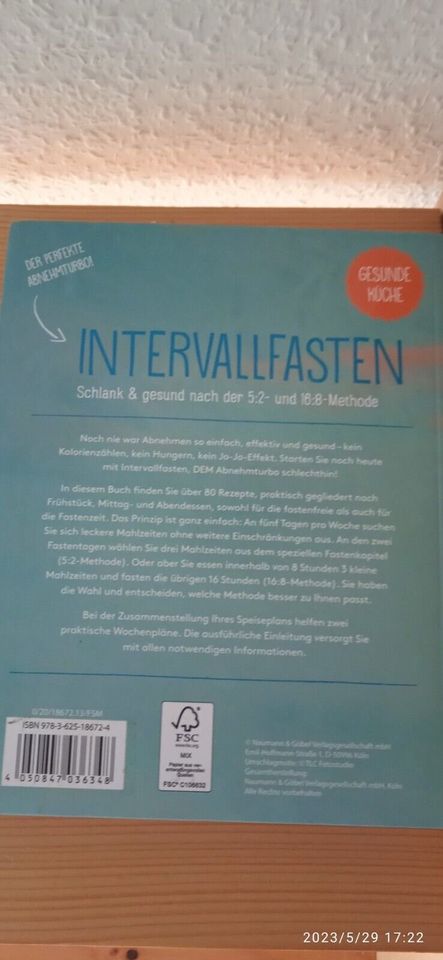 Intervallfasten / Gesunde Küche/ NGV in Wunstorf