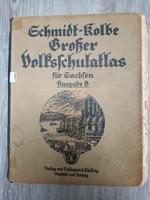 Großer DDR Volksschulatlas Atlas  für Sachsen von Schmidt Kolbe Sachsen - Klipphausen Vorschau