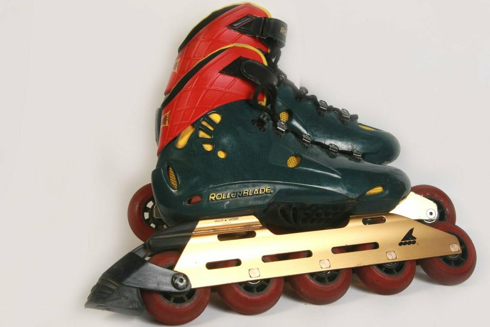 ROLLERBLADE Fusion 10K Speed Skates 5 Rollen 80mm Alu.26,5 1998 in Berching