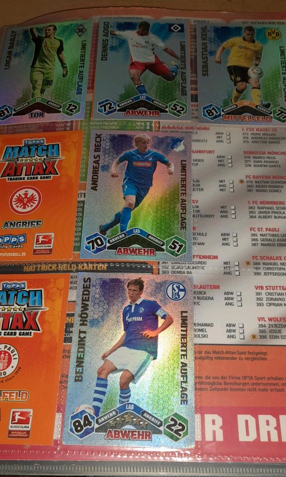 Match attex Sammelmappe  Bundesliga 2010/2011 in Elmshorn