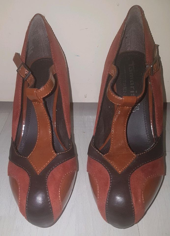 Tamaris Wildleder Schuhe Pumps braun gr 37 Neu in Hannover