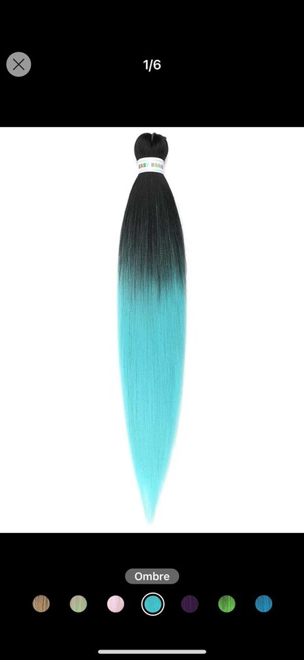 Synthetic Hair/ Ombre Long Straight Synthetic Hair Braid/ in Hamburg