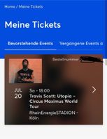 TRAVIS SCOTT Köln Platin Tickets 2x W7 Niedersachsen - Langenhagen Vorschau