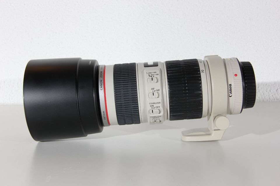 Teleobjektiv Zoomobjektiv Canon 70-200mm 1:4 L IS USM in Rüsselsheim