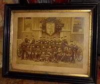 36x28cm antikes Foto 1. Battalion 1878 Darmstadt Hessen - Idstein Vorschau