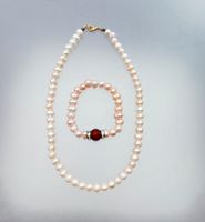 Perlenkette Kette Halskette Armband rosa rose Süßwasserperlen 43 Hamburg-Nord - Hamburg Winterhude Vorschau