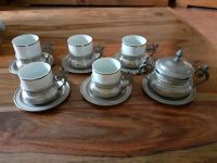 Alt Mokka Espresso Set Porzellan Zinn Jugendstil shabby brocante Baden-Württemberg - Filderstadt Vorschau