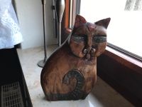 Deko Katze aus Holz, 21cm hoch Nordrhein-Westfalen - Höxter Vorschau