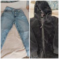 Mom Jeans Gr. M + schwarze Kuscheljacke Gr. M Hessen - Hanau Vorschau