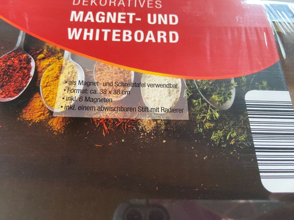 Magnetboard Whiteboard Neu 38 x 38 cm für Küche in Eußenheim