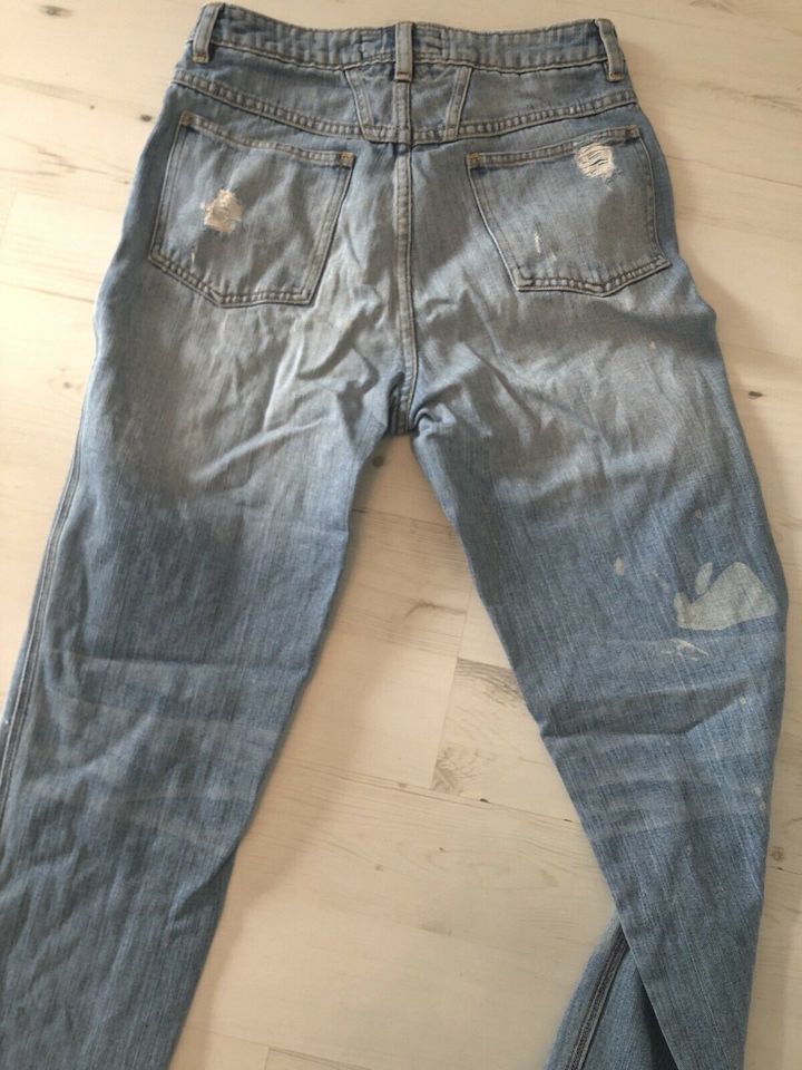 Closed High Waist Pedal Pusher Jeans Hose Jeanshose Destroyed 42 in Schwelm