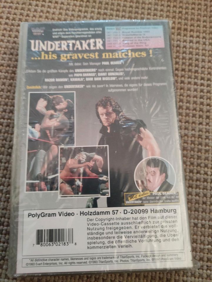 Wwf VHS Undertaker His gravest Matches in Kornwestheim