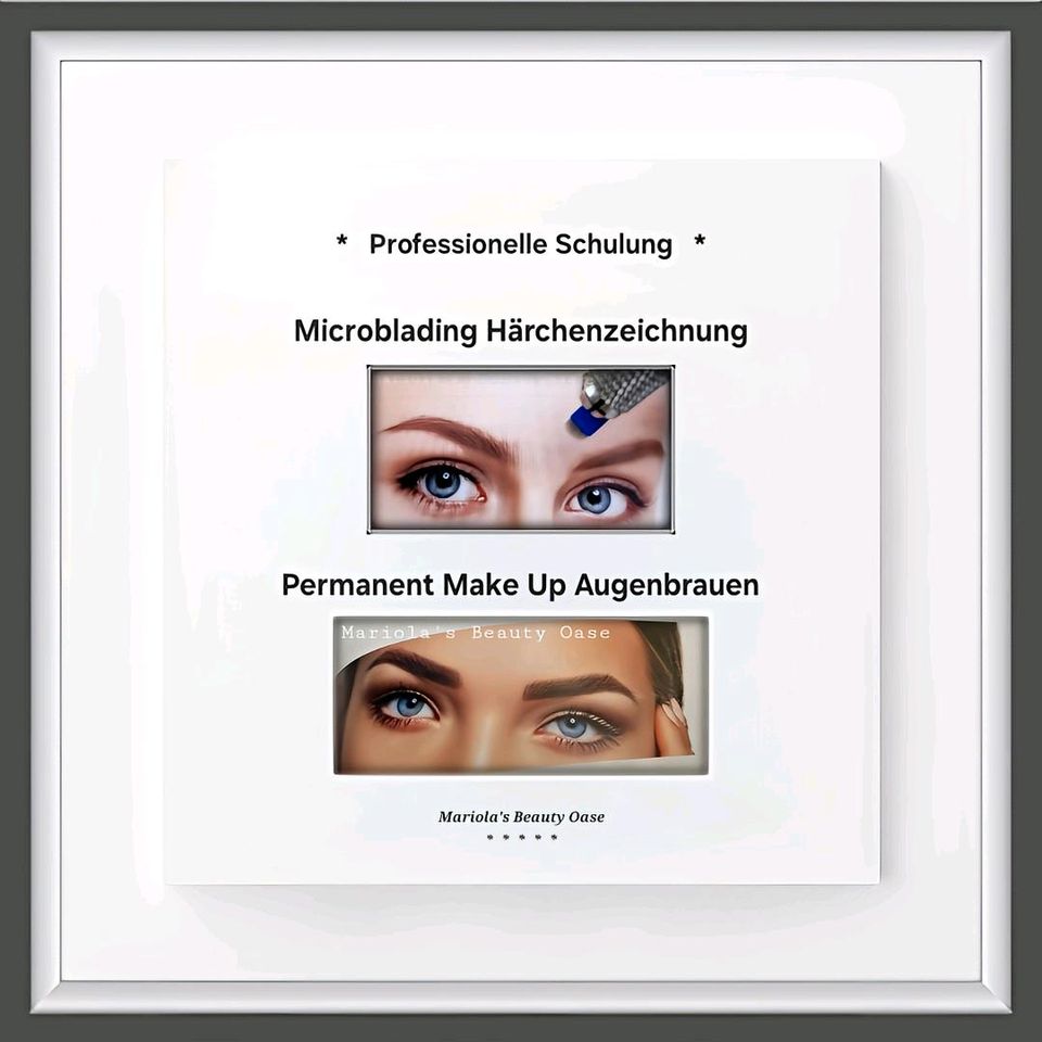 Schulung Microblading Permanent Make Up Augenbrauen Powder Brows in Homburg
