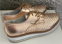 LEDERSCHUH GOLD GR.41 Plateau Halbschuhe neu Sommer Saarland - Marpingen Vorschau