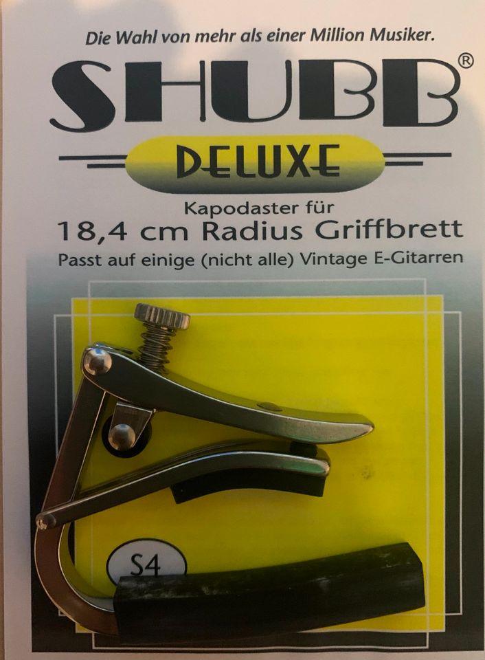 SHUBB KAPODASTER DELUXE ***NEU** S 4 für E-Gitarre in Großaitingen