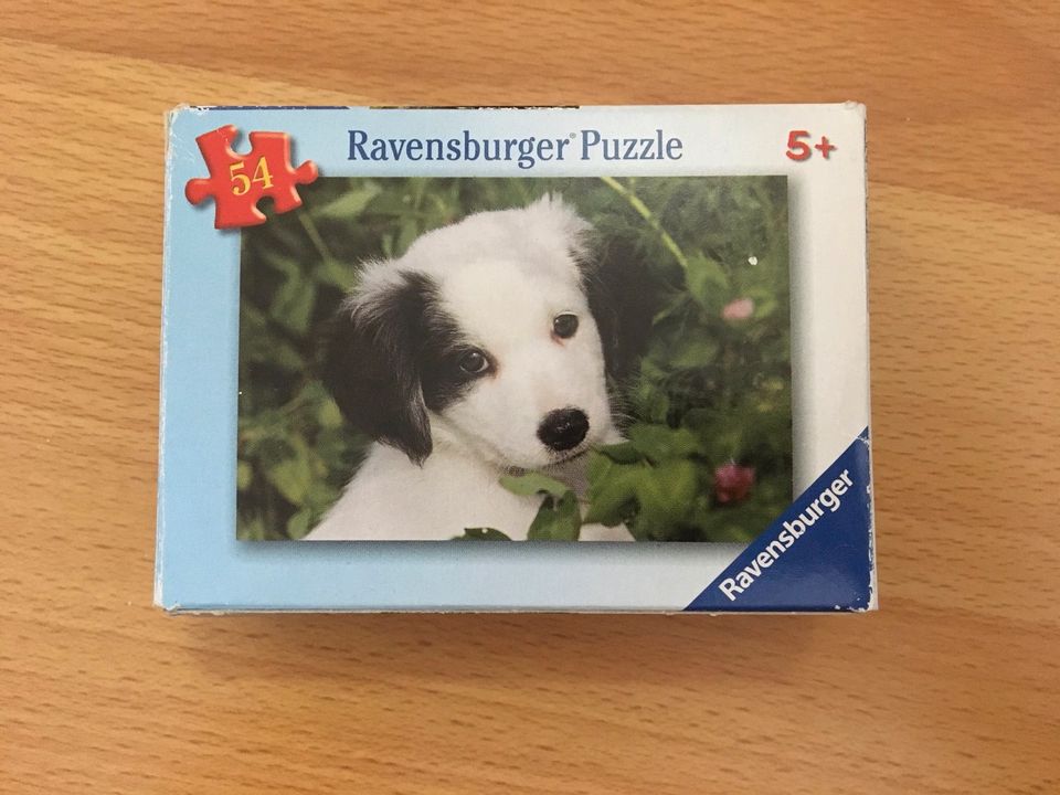 Mini Puzzle Ravensburger Spongebob Pirat + Hundewelpe je 54 Teile in Balge