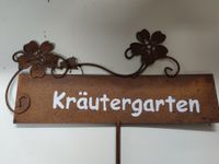 11x Kräutergarten Stecker Schild Garten Rost 120cm Dekoration Thüringen - Erfurt Vorschau