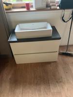 Waschbecken Waschschüssel Duravit mit Unterschrank Hochglanz Bayern - Fürstenfeldbruck Vorschau