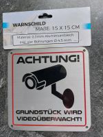 Aluschild - Grundstück- Videoüberwachungswarnung Rheinland-Pfalz - Lahnstein Vorschau