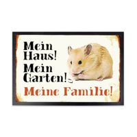 Tierportrait Portrait auf Türmatte Fußmatte Matte v. Foto HAMSTER Niedersachsen - Nienburg (Weser) Vorschau