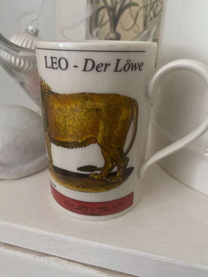Dunoon Sternzeichen Tee Kaffee Tasse Löwe Leo Geschenk Idee in Arnstein