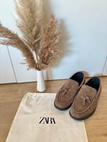 ZARA Herren Wildleder Slipper Mokassin beige Größe 43 Saarbrücken - St Johann Vorschau