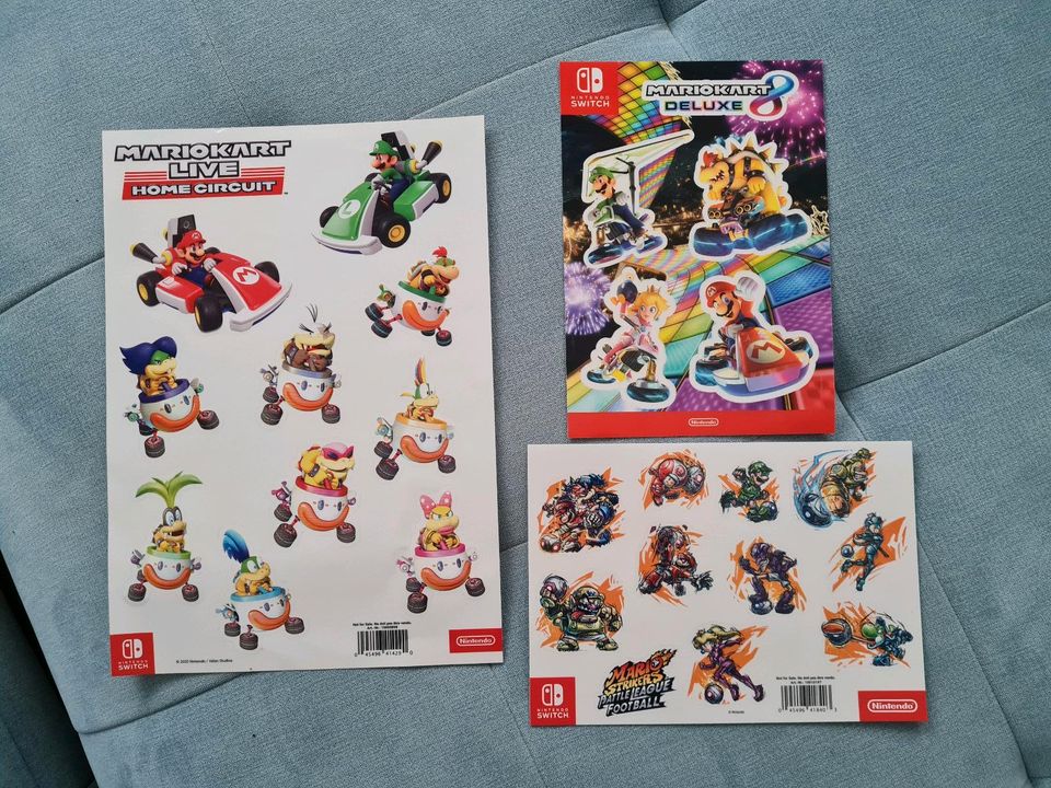 Mario Kart Home Deluxe, Strikers Football, Sticker, Aufkleber in Leipheim