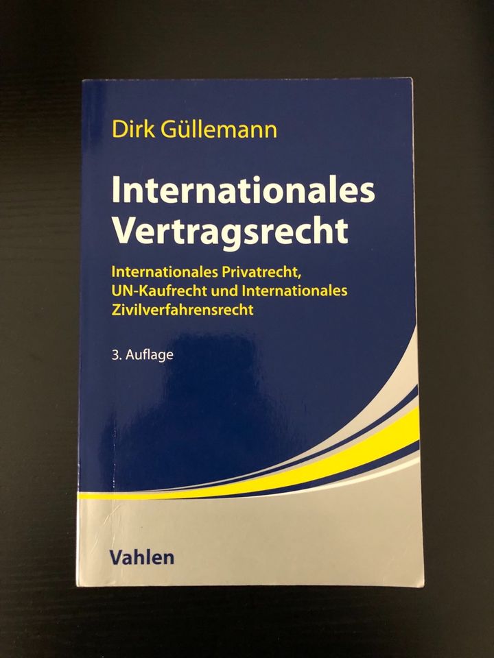 Internationales Vertragsrecht, Dirk Güllemann in Leverkusen