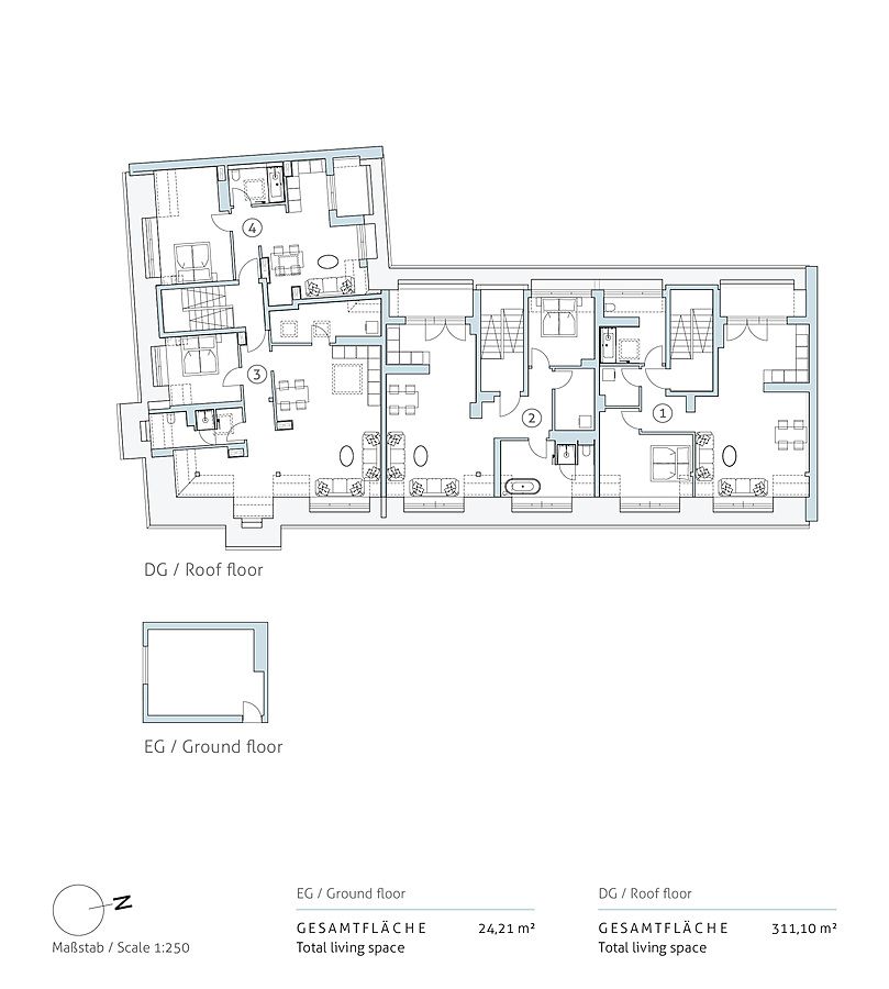 Dachgeschossneubau-Potenzial: Vier Einheiten + Lagerfläche für eigene Ideen in Berlin-Friedrichshain in Berlin