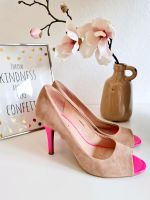 MARK ADAM Peeptoes Leder Beige pink 40 High Heels Nordrhein-Westfalen - Willich Vorschau