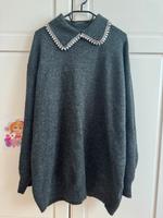 H&M Mama langer Pullover mit Steinchenkragen Größe XL Baden-Württemberg - Gerlingen Vorschau