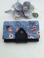 SALE* Portemonnaie handmade/Geldbörse/Portmonee Vögel Blüten blau Niedersachsen - Jever Vorschau