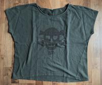 Neuwertiger grün farbener Pullover + Totenkopf Design Benetton L Niedersachsen - Lilienthal Vorschau