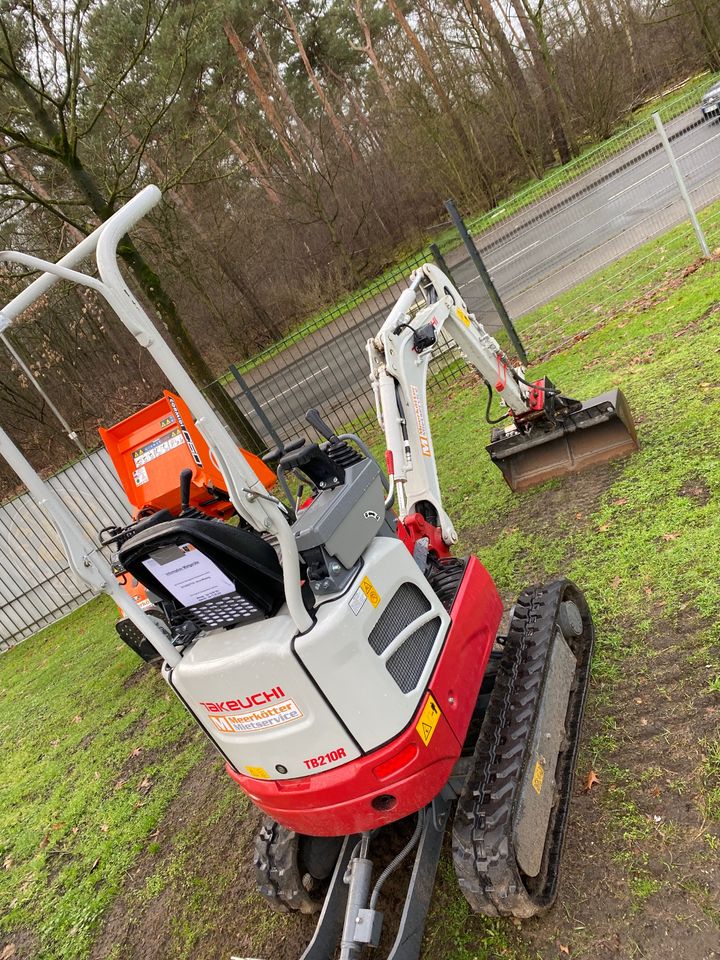 Takeuchi TB210 R Microbagger - 1,0 Tonne Miete Verleih Borken in Borken