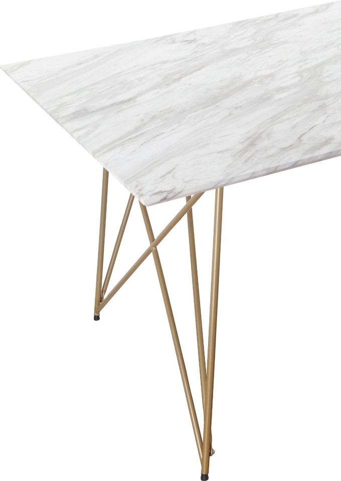 Esstisch Louie , mit Tischplatte in Marmor Optik 200\100\76 cm in Bad Nauheim