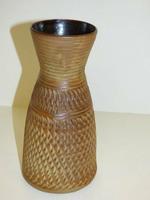 Vase Blumenvase Keramik DDR braun 27 cm für Osterstrauß Deko Sachsen - Schwepnitz Vorschau