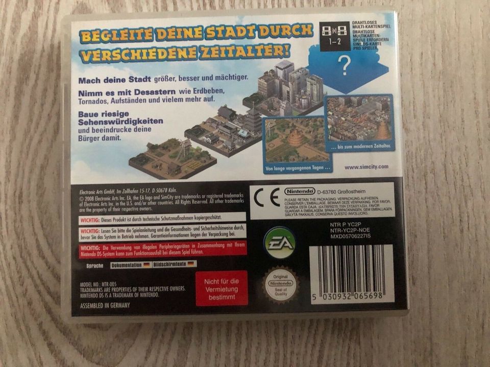 Nintendo DS Spiel  SimCity Creator in Alpen