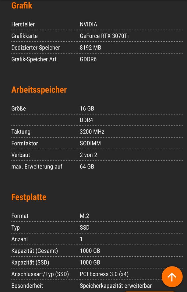 Msi Katana (GF76 12UGS-087) 17 Zoll Gaming Notebook i7 RTX 3070ti in Bad Tölz