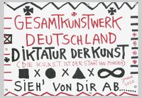 Jonathan Meese, Fahne der Kunst mit handsign.Zertifikat Essen - Essen-Werden Vorschau