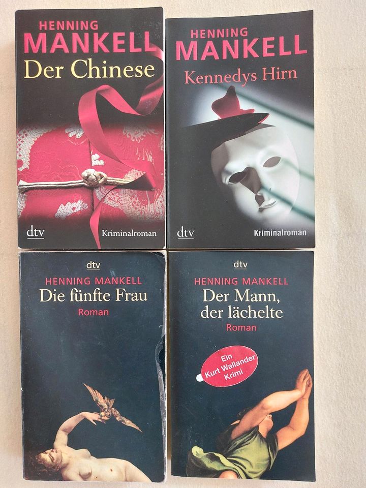 4x Henning Mankell Der Chinese/ Kennedys Hirn/ Die fünfte Frau in Dresden