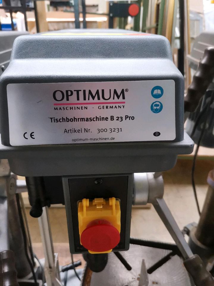 Ständerbohrmaschine Säulenbohrmaschine Tischbohrmaschine OPTIMUM OPTI B 17 23 Pro H - ab 400,-€ in Buch