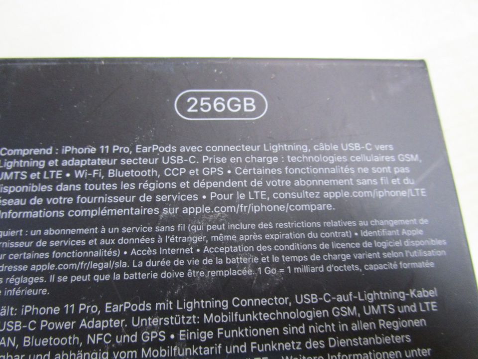 LNR/DD: Apple iPhone 11 Pro A2215 Space Grey 256GB Akku 84% in Plauen