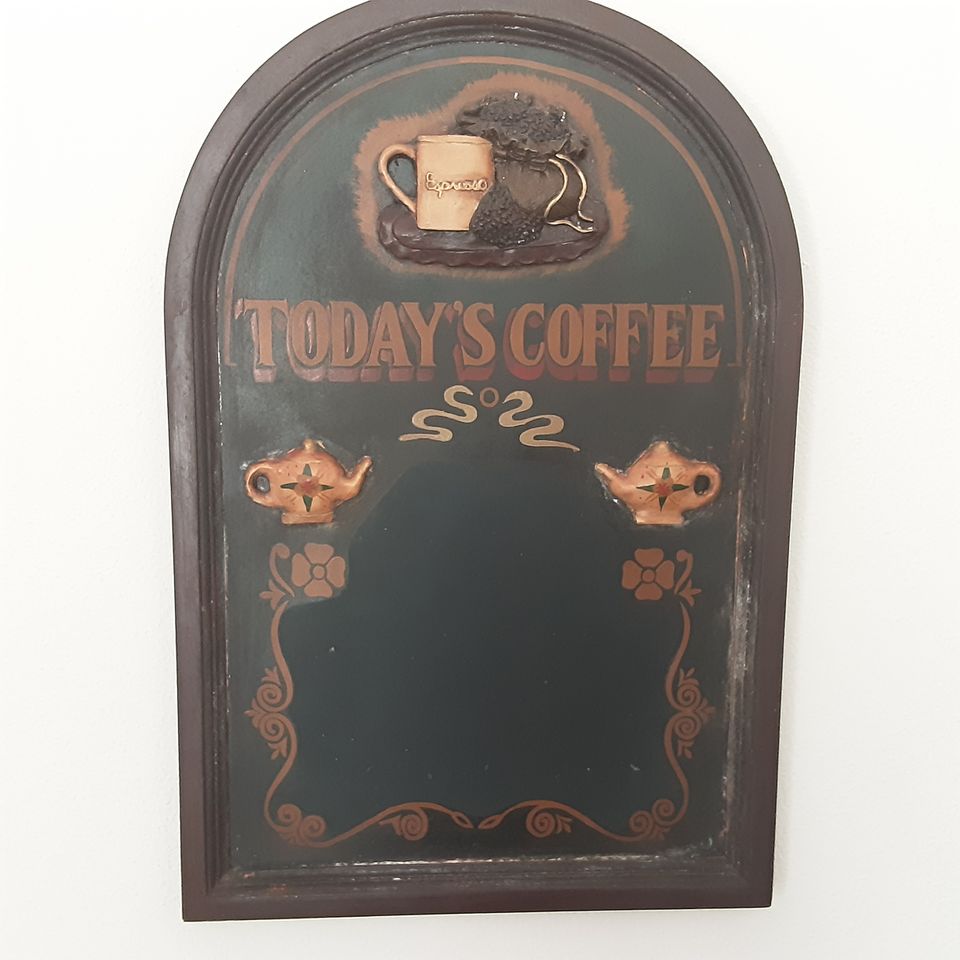 Tafel Vintage "Today's Coffee" in Kipfenberg