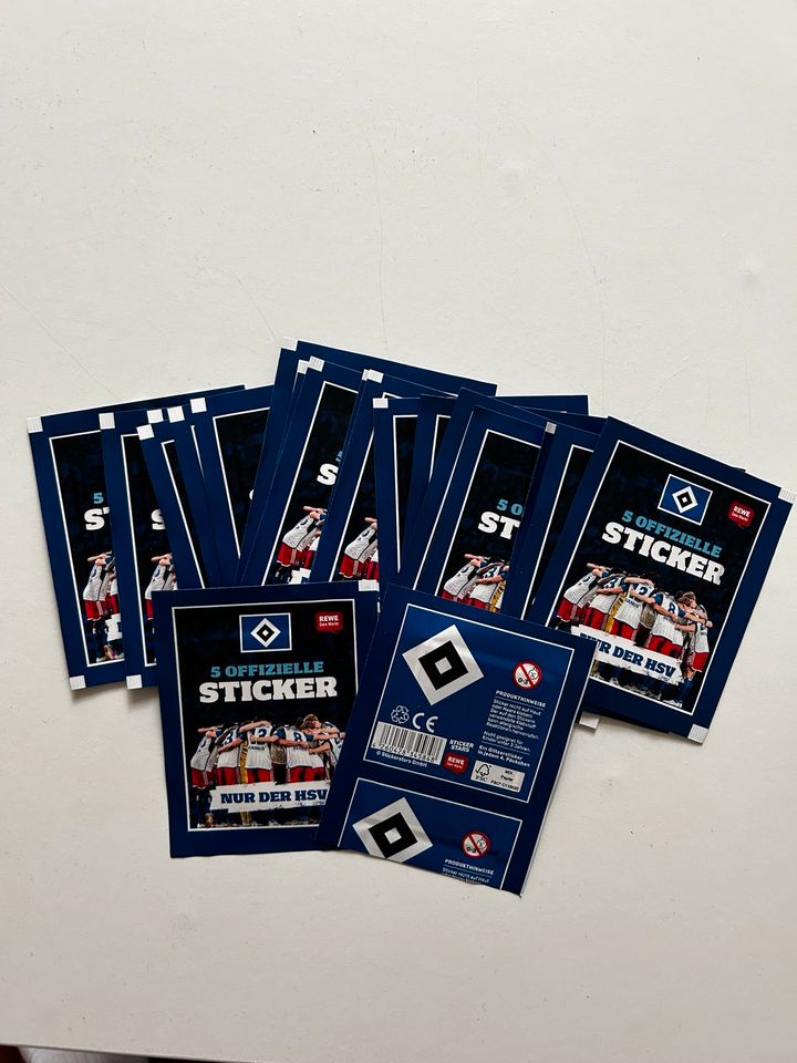 20 x HSV Sticker Tüten Packungen Rewe | Nur der HSV wie Panini in Braunschweig