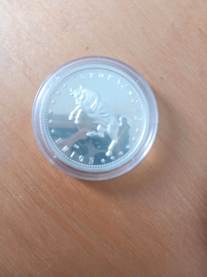 Silbermünze Europäisches Parlament in Bösel