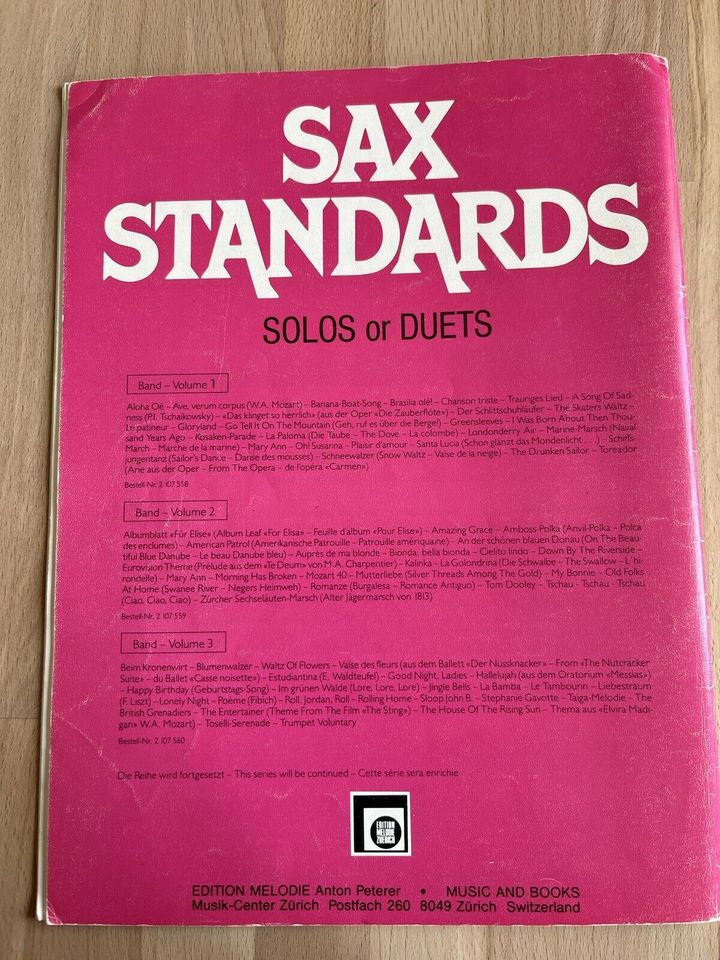Sax Standards Nr. 3 Solos und Duets (Leichte Spielart) in Aurachtal